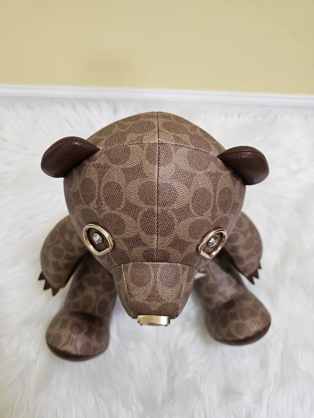 Coach Collectible Bear in Signature Canvas - Picture 9 of 12